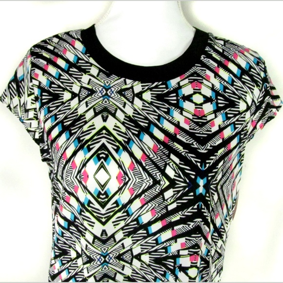 Xhilaration Dress Size M Multi Color Short Sleeves - Picture 2 of 5